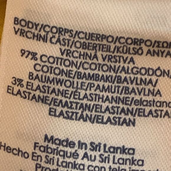 CHAPS Sunlit Yellow Cropped Pants, size 6, NWT - Picture 5 of 8